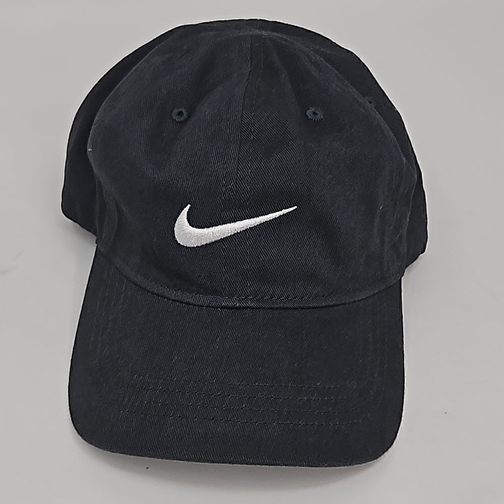 Nike Infant Hat Swoosh Logo Cotton Baseball Cap - Charcoal Grey 8A2319-693